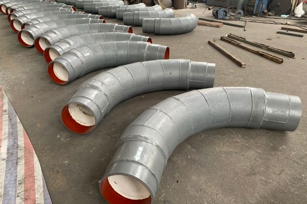 互壓自鎖焊接式耐磨陶瓷彎頭90&deg;