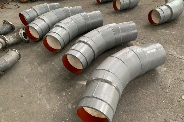 互壓自鎖焊接式耐磨陶瓷彎頭90&deg;